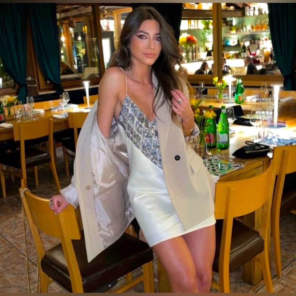 Zara white mini dress